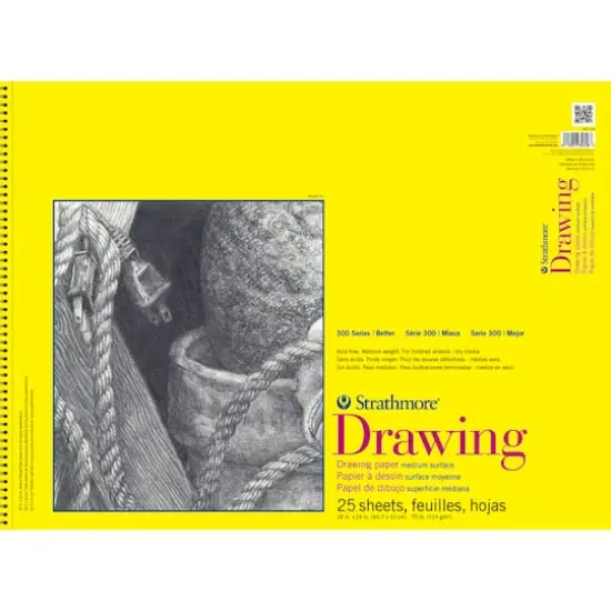 Strathmore&reg; 300 Series Wired Drawing Paper Pad, 25 Sheets {1}