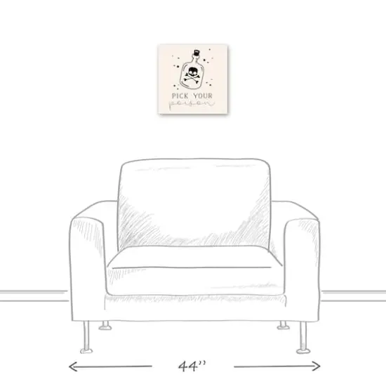 Pick Your Poison Bottle Canvas Wall Art {6}