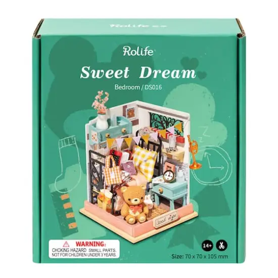 Rolife&reg; Sweet Dream Bedroom DIY Miniature Kit {6}