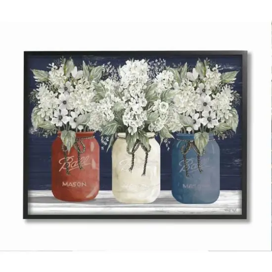 Stupell Industries Americana Floral Bouquets Rustic Flowers Country Pride Framed Wall Art {1}