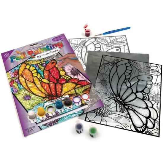 Royal & Langnickel&reg; Butterflies Foil Paint By Number Kit {3}