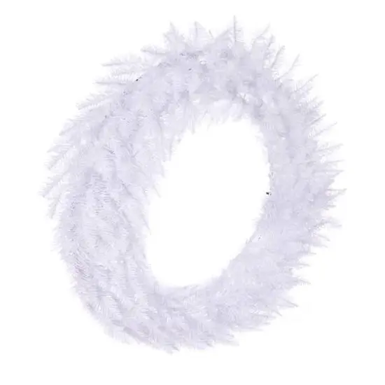 48" Sparkle White Spruce Christmas Wreath {3}