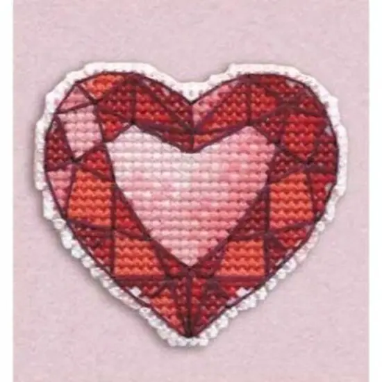 Oven Badge - Heart Cross Stitch Kit {1}