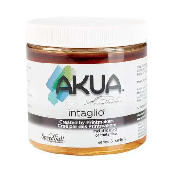 Akua&reg; Intaglio&reg; Ink, 8oz. Metallic Gold {1}