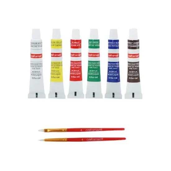 4" x 4" Mushrooms Canvas Painting Kit by Craft Smith&reg; {7}