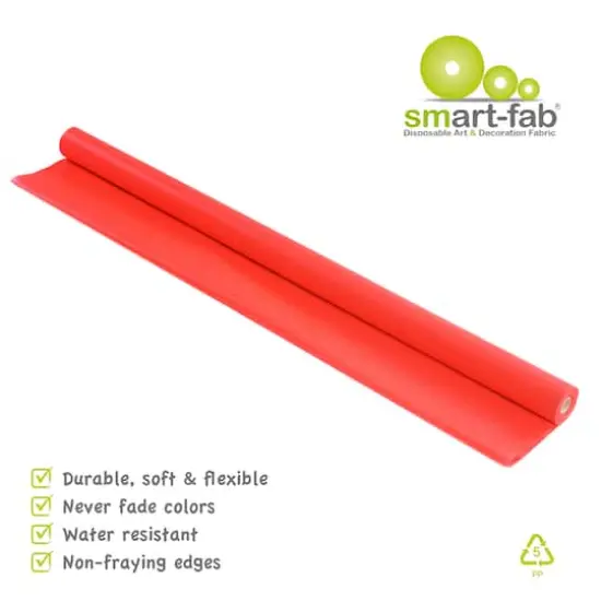 Smart-Fab&reg; Art & Decoration Fabric Roll, 48" x 40ft. Red {6}