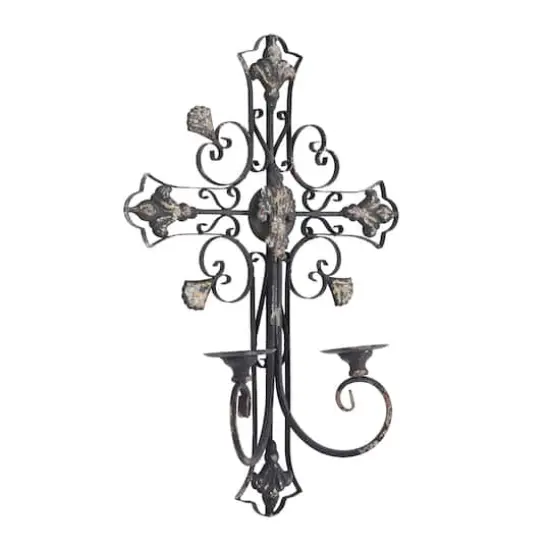 Black Iron French Country Wall Decor, 24" x 16" x 6" {4}