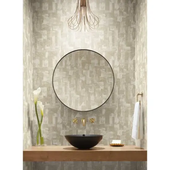 Roommates Capetown Peel & Stick Wallpaper Taupe/White {4}