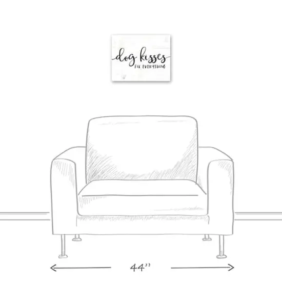 Dog Kisses Fix Everything Canvas Wall Art {5}