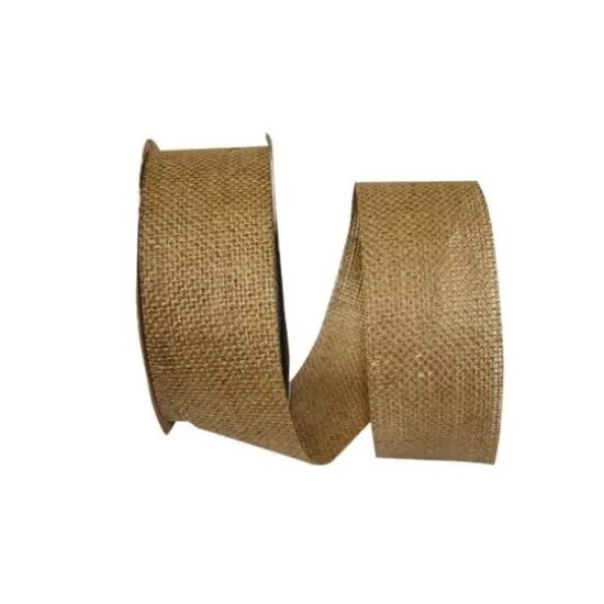 JAM Paper 2.5" x 20yd. Burlap Ribbon Chartreuse {2}