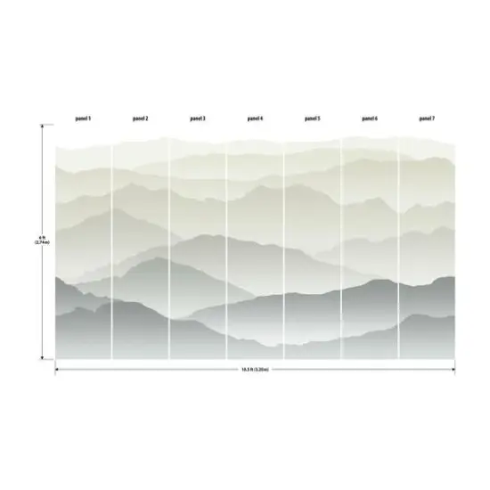 Wanderlust White Peel & Stick Mural {5}