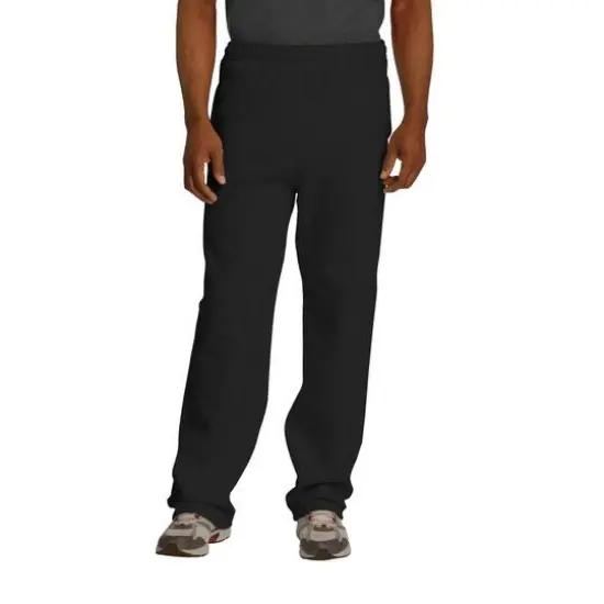 JERZEES&reg; NuBlend&reg; Open Bottom Pant with Pockets Black {1}