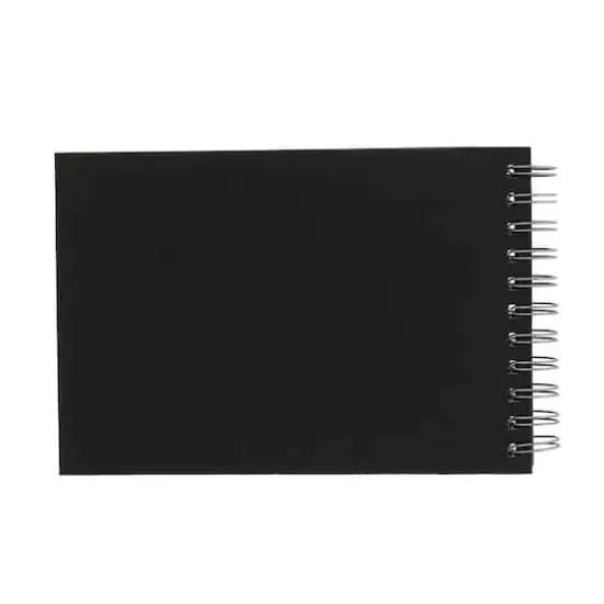 Fabriano&reg; Black Landscape Spiral-bound Drawing Book, 8.25'' x 5.8'' {4}