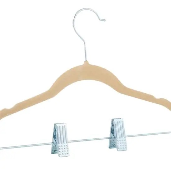 Simplify Ivory Children's Velvet Hangers, 6ct. {7}