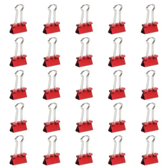 JAM Paper 3/4" Binder Clips, 25ct. Red {7}