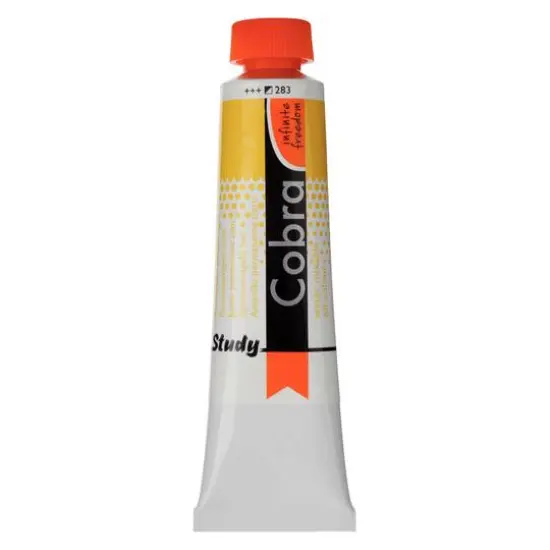 Cobra Study Water Mixable Oil Colour, 40mL 283 Permanent Yellow Light {1}