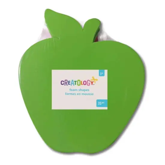 6.5" Red & Green Apple Foam Shapes, 35ct. by Creatology&trade; {3}