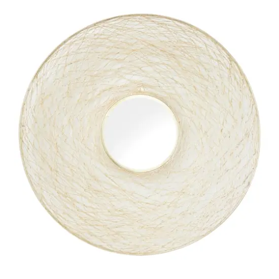 CosmoLiving by Cosmopolitan Gold Iron Contemporary Wall Mirror, 36" x 36" x 5" {1}