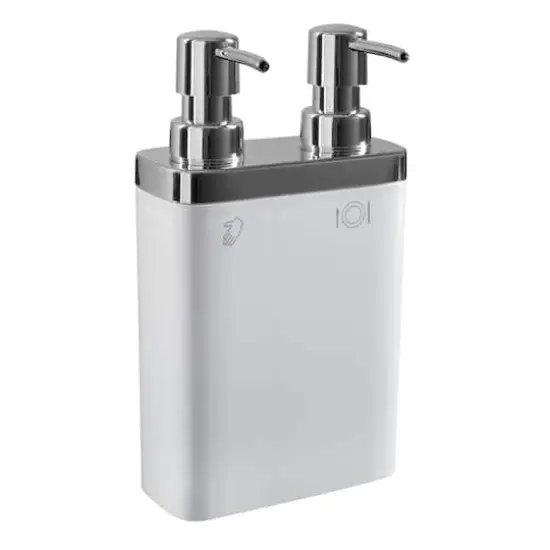 Kitchen Details White Dual Pump Soap & Lotion Dispenser {1}