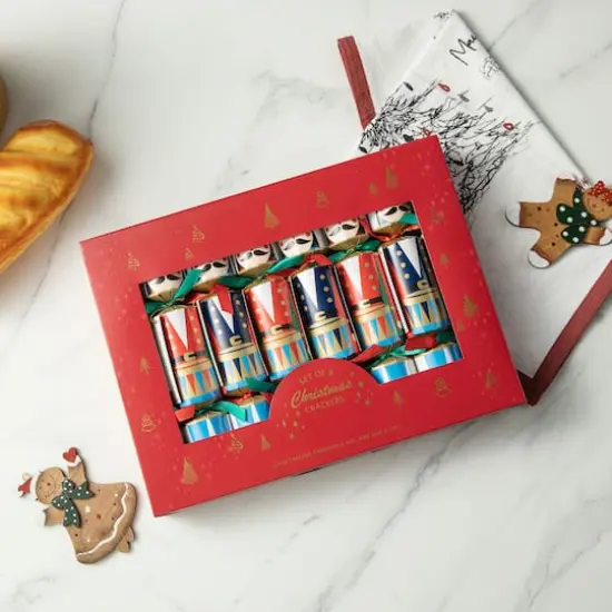 Glitzhome&reg; 10" Christmas Nutcracker Party Cracker with Gift Contents, 8ct. {3}