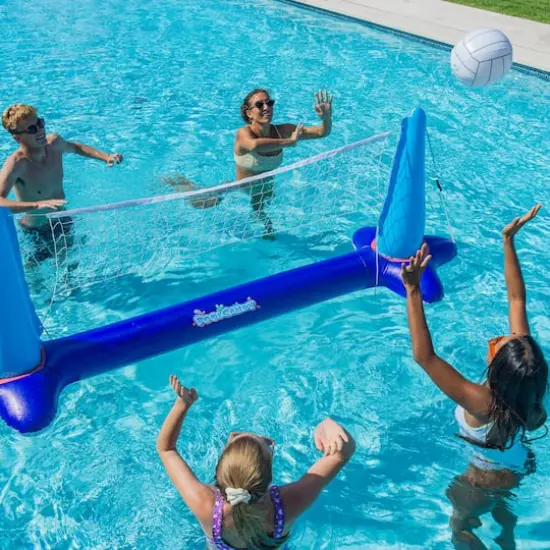 PoolCandy 8.75ft. Giant Floating Volleyball Game Set  {3}
