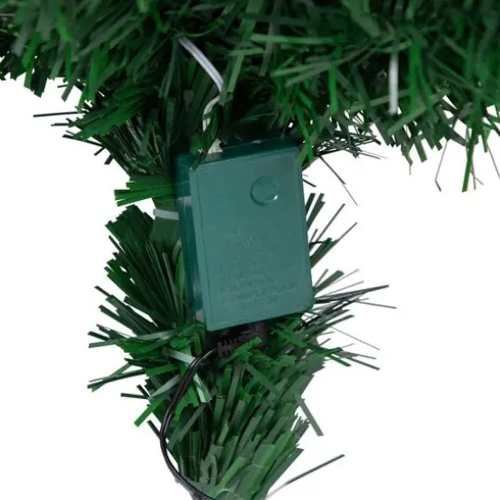 6ft. Pre-Lit Fiber Optic Artificial Christmas Tree with Star Tree Topper and Pot, LED Color-Changing Lights {9}