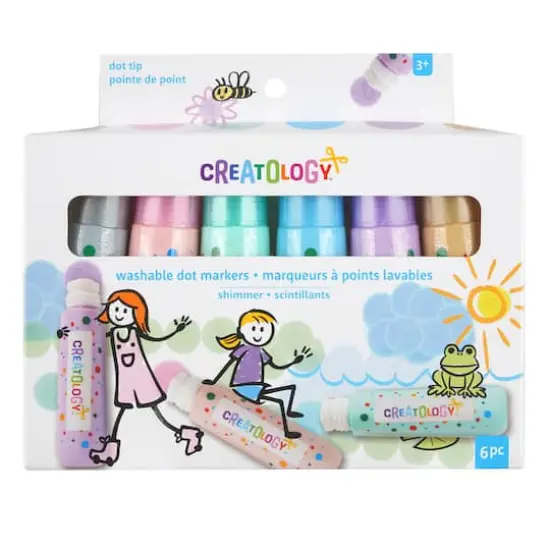 Shimmer Washable Dot Markers by Creatology&trade; {4}