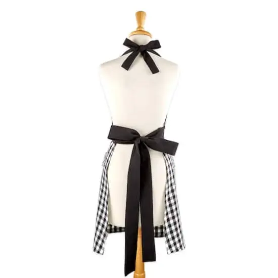 DII&reg; Gingham Print Apron Black {5}