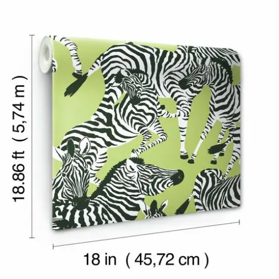 RoomMates Herd Together Peel & Stick Wallpaper Green {8}