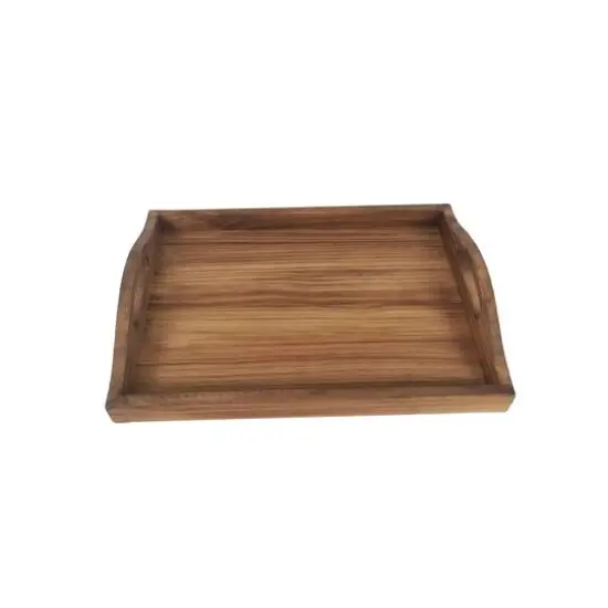 15.7" Wood Decorative Tray by Ashland&reg; {4}