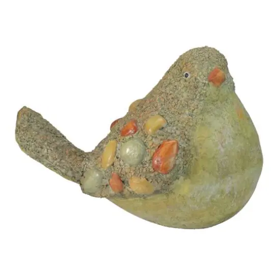 17.5" Weathered Bird Spring Patio Garden Statue {1}