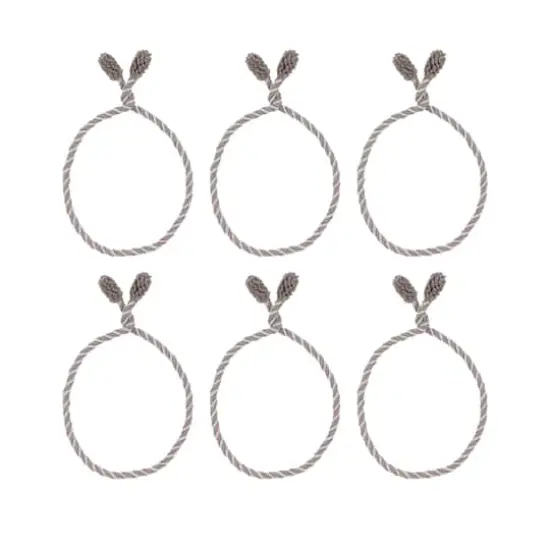 Haute Decor 20" Taupe & White Decorative Twist Ties, 6ct. {3}