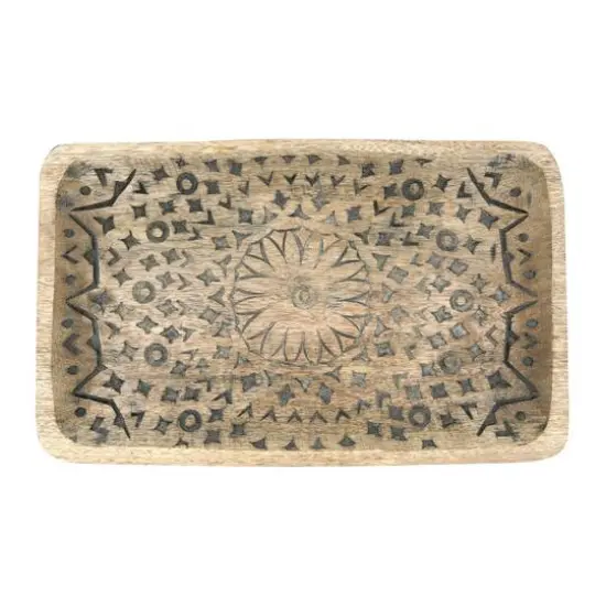 Hello Honey&reg; Hand-Carved Mango Wood Tray {5}