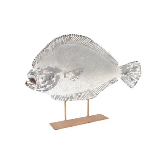 Hello Honey&reg; Magnesia Halibut Fish on Metal Stand, 30" x 22.5" {10}