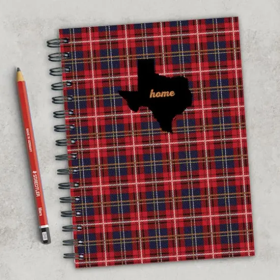 TF Publishing Texas Plaid Spiral Journal {5}