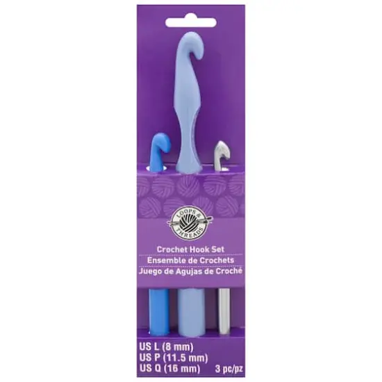 Plastic Crochet Hook Set by Loops & Threads&reg;, L/P/Q {1}