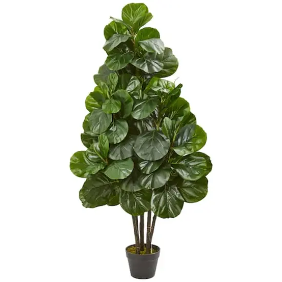 4.3ft. Potted Fiddle Leaf Fig Artificial Tree {1}