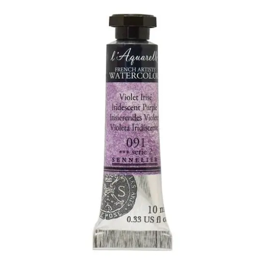 Sennelier French Artists' Watercolor, 10mL 091 Iridescent Purple {1}