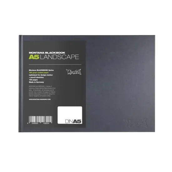 Montana BLACKBOOK Hard Bound Landscape Sketchbook, 6" x 8.5" {1}