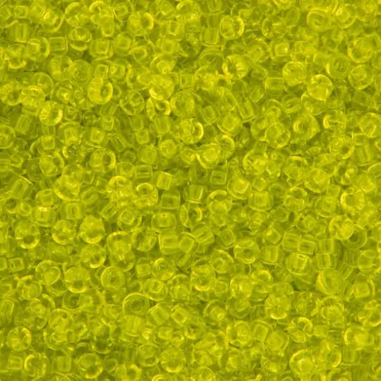 Miyuki&reg; 11/0 Glass Seed Beads, 22g Chartreuse Transparent {1}