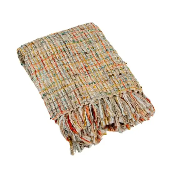 Hello Honey&reg; 60" Multicolor Boucl&eacute; Throw Blanket with Fringe {1}