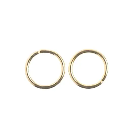 John Bead Must Have Findings 8mm Round Jump Ring, 118ct. Gold {4}