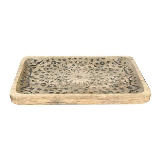 Hello Honey&reg; Hand-Carved Mango Wood Tray {3}