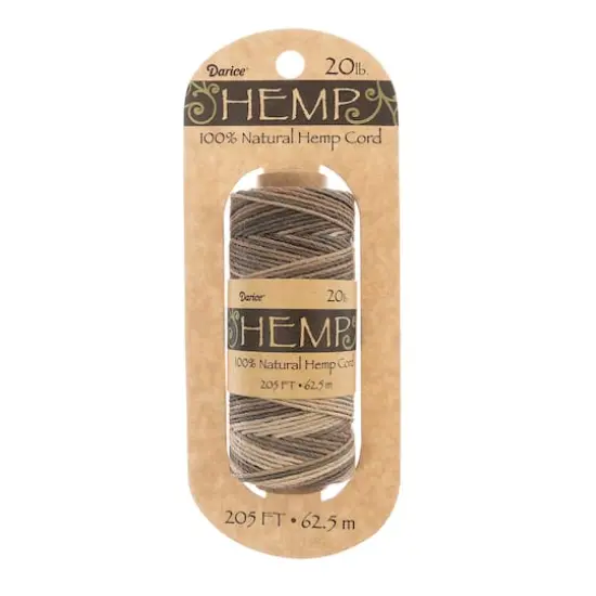 John Bead 20lb. Natural Hemp Cord Spool Earthy Brown {1}