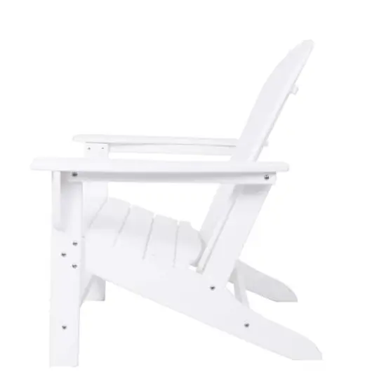 White Traditional Adirondack Chair {4}
