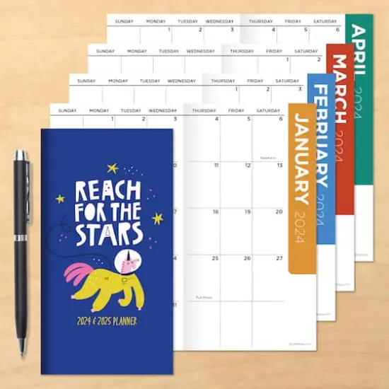 2024-2025 Unicorns & Stars Monthly Pocket Planner {5}