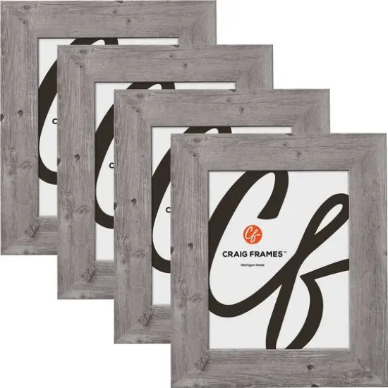 4 Pack Craig Frames American Barn Light Gray Picture Frame {1}