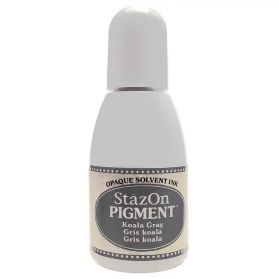 Tsukineko StazOn&reg; Pigment&trade; Opaque Solvent Ink Koala Gray {1}