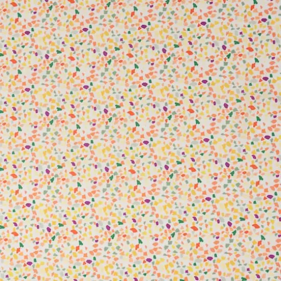 SINGER Orange Party Confetti Cotton Fabric {1}