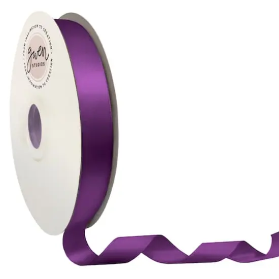 Gwen Studios Double Faced Satin Ribbon Purple {1}